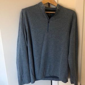 Rhone XL Blue Heather Quarter (1/4) Zip